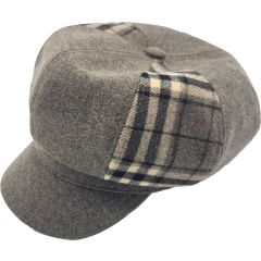 Womens Patchwork Newsboy Cap