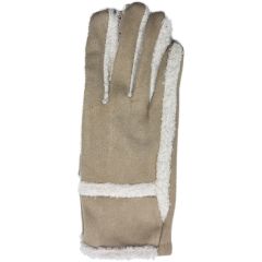 Women’s Suede Look Fleece Gloves (12Pcs)