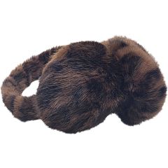 Winter Leopard Faux Fur Ear Muffs (12Pcs)