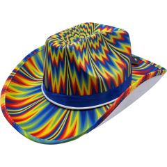 Fancy Party Rainbow Cowboy Hat