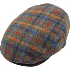 Multi-Coloured Wool Tweed Flat Cap