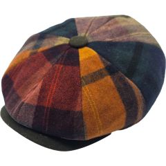 Patchwork Multi-Colour Newsboy Cap