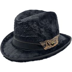 Fancy Faux Fur Homburg Hat
