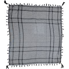 Black & White Keffiyeh Square Scarf
