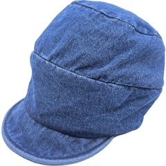 Summer Denim Peaked Rasta Cap