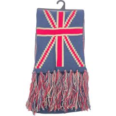 Winter Union Jack Knitted Scarf (12Pcs)