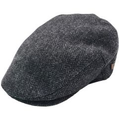 Herringbone Tweed Flat Cap