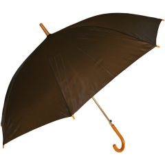 Hooked Classic Black Long Walking Umbrella (24pcs)