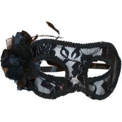 Venetian Masquerade Lace Mask - Black