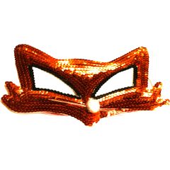 Cat Sequin Venetian Masquerade Mask - Whiskers