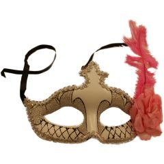 Feathered Venetian Masquerade Mask