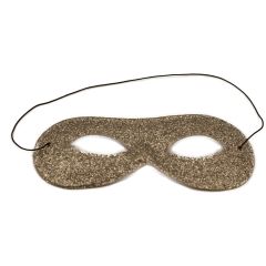 Samba Glitter Masquerade Mask - Silver