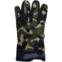 Mens Camouflage Leather Gloves