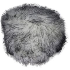 Thick Faux Fur Hat - Grey