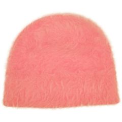Angora Beanie Hat - Baby Pink