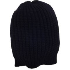 Knitted Beanie Hat - Navy Blue