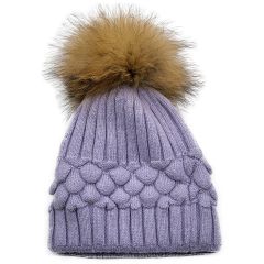 Pineapple Shape Pompom Beanie