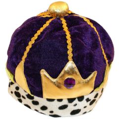 Fancy Dress King Crown Hat - Purple