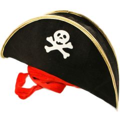 Fancy Dress Pirate Bicorne Hat