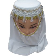 Arabic Dancing Fancy Dress Face Veil Hat