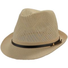 Summer Trilby Hat - White