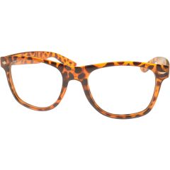 Clear Leopard Wayfarer Sunglasses