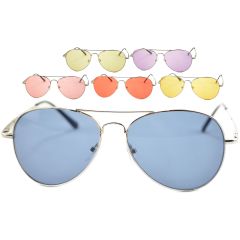Coloured Aviator Sunglasses