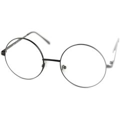 Round Clear Lens Sunglasses