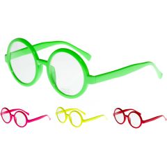Sleek Round Clear Sunglasses
