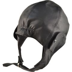 Faux Leather Motorbike Trapper Hat