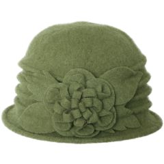 Womens Wool Vintage Cloche Hat