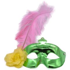 Feathered Venetian Masquerade Mask