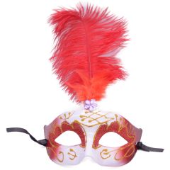 Feathered Venetian Masquerade Mask