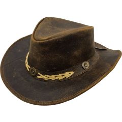 Genuine Crushable Leather Cowboy Hat