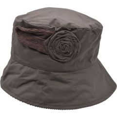 Womens Vintage Cloche Hat - Brown