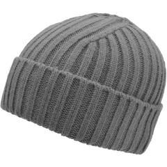 Knitted Beanie Hat - Grey