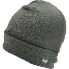 Olive Knitted Beanie Hat