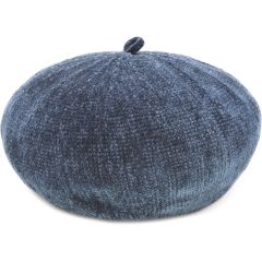 Womens Wool Beret - Navy