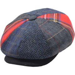 Patchwork Eight Panel Newsboy Cap