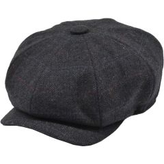 Checkered Newsboy Cap