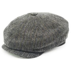 Herringbone Newsboy Cap