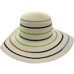 Womens Striped Summer Hat