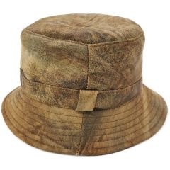 Unisex Genuine Leather Bucket Hat