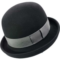Womens Classic Round Shape Bowler Hat