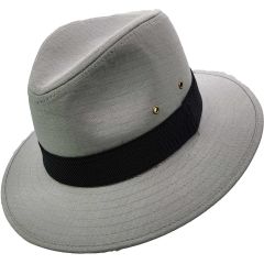 Summer Fedora Hat With Black Ribbon