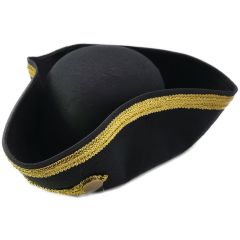 Fancy Tricorn Army Military Pirate Hat 