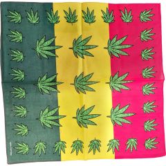 Green Hemp Design Bandana (12pcs)