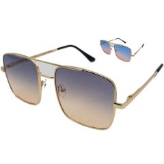 Large Metal Square Sunglasses (12pcs)