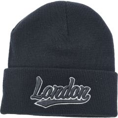 LONDON Plain Beanies (12Pcs)