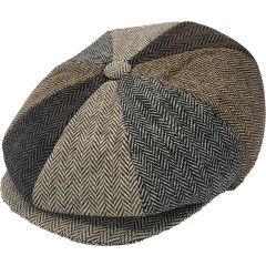 Patchwork Eight Panel Newsboy Cap